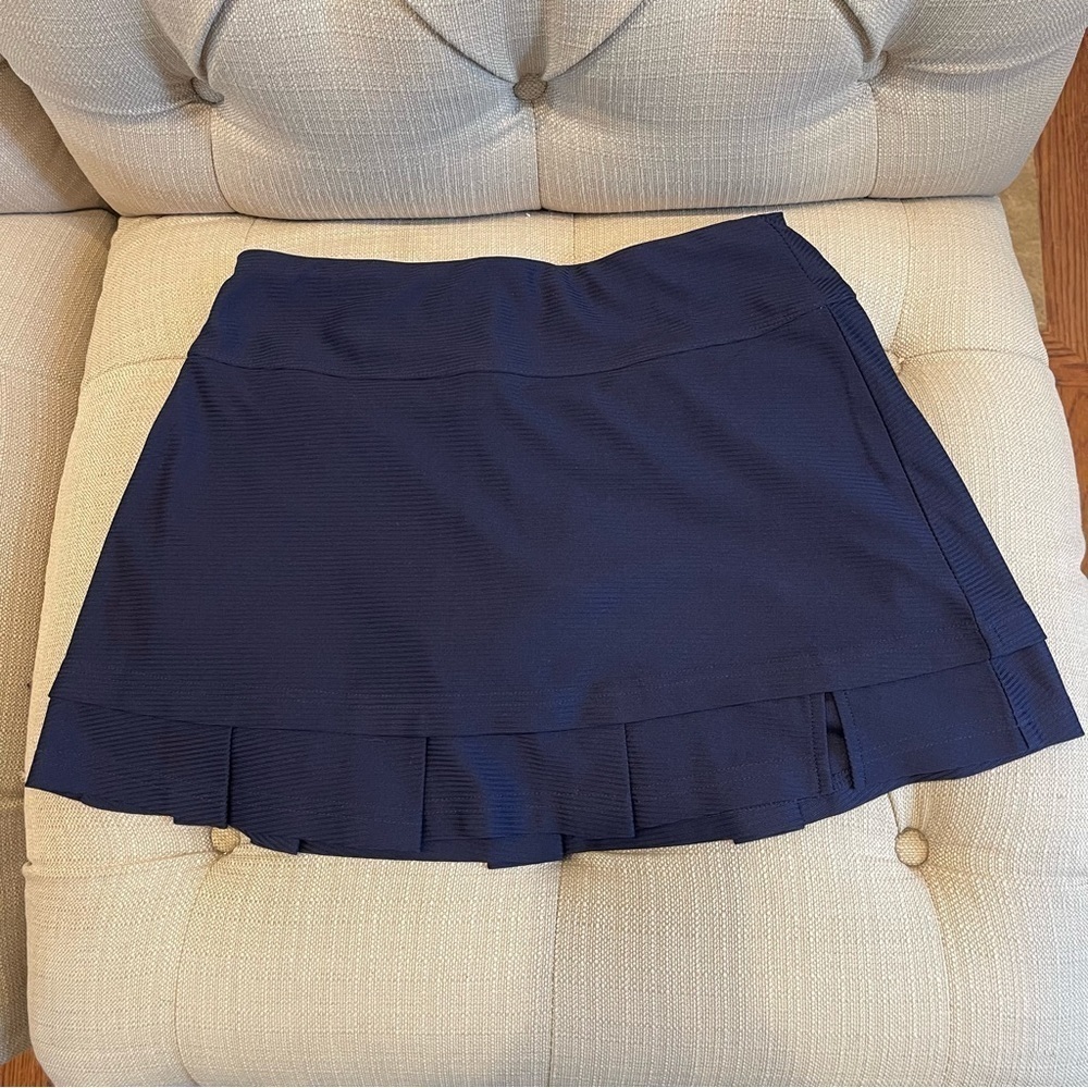BOLLE TECH  Ladies L Blue Pink Tennis Golf Running Skirt Skort Undershorts Small